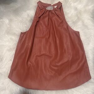 Joie Sleeveless Top in Rich Rust